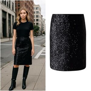 Sequin Pencil Skirt